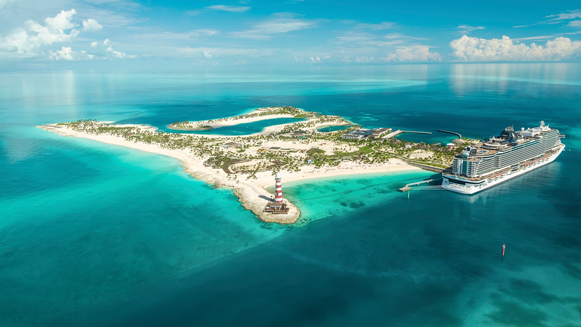 MSC Seashore's first call at Ocean Cay MSC Marine Reserve