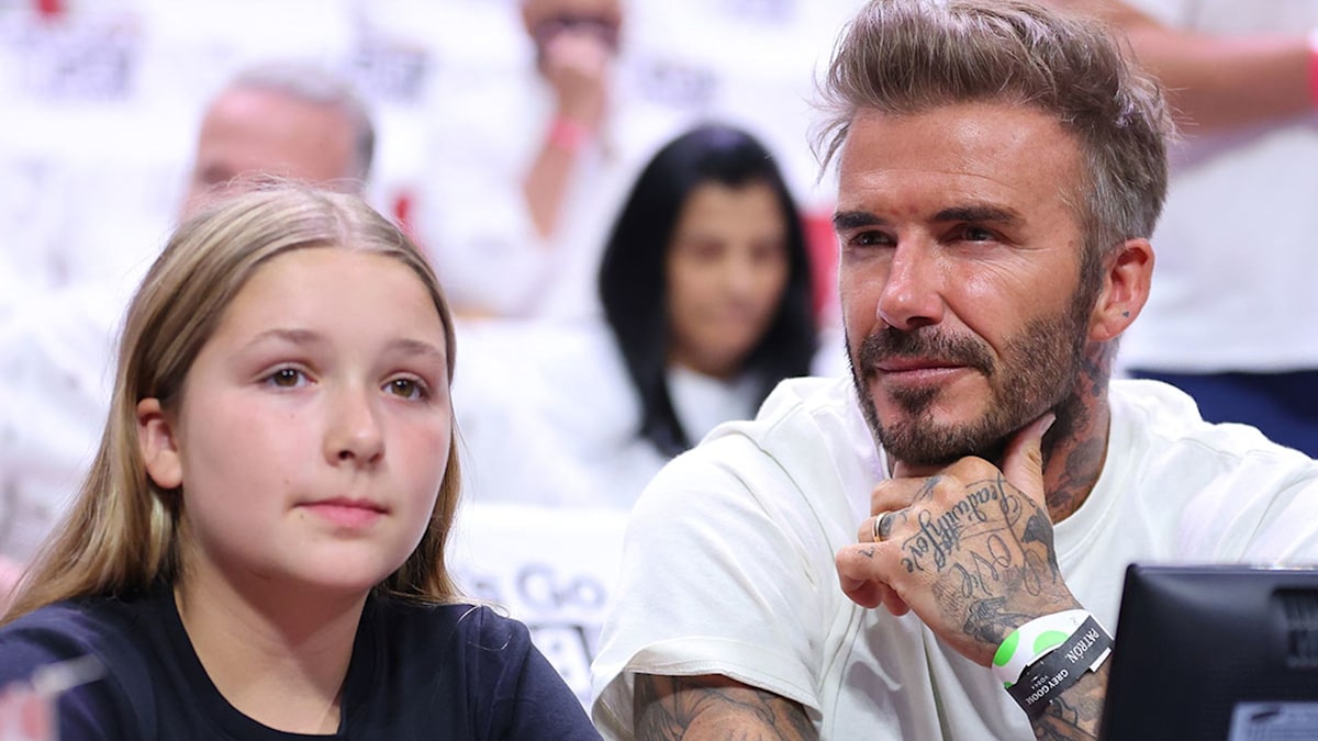 David Beckham shows off Harper Beckham's humorous side with funny 'love ...