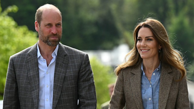 William and Kate smiling in Scotland