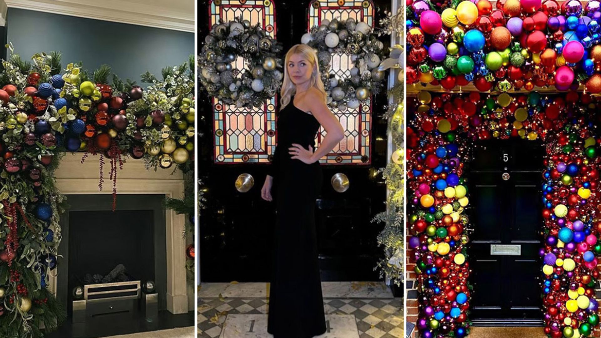 holly willoughby rochelle humes christmas decorations