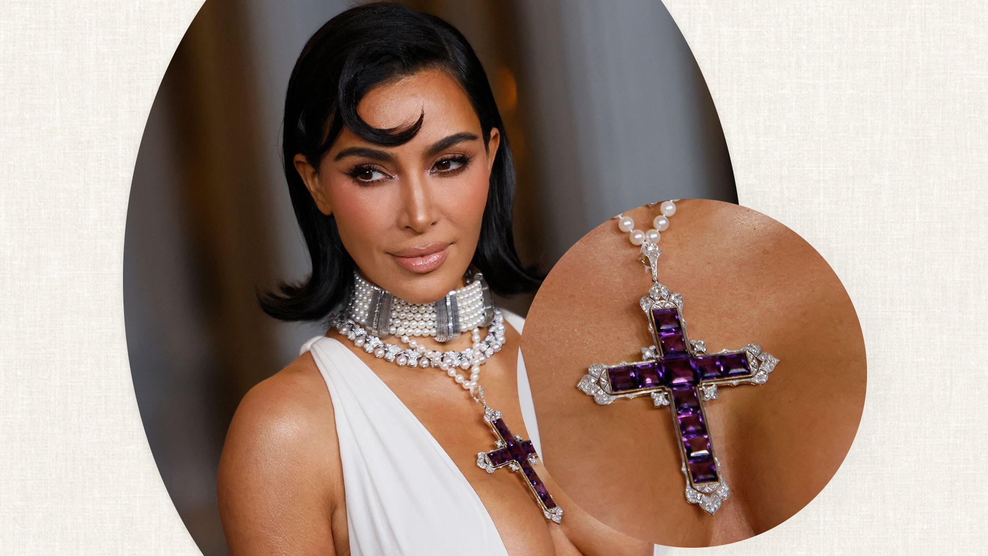  Kim Kardashian finally wears Princess Diana's $200,000 necklace