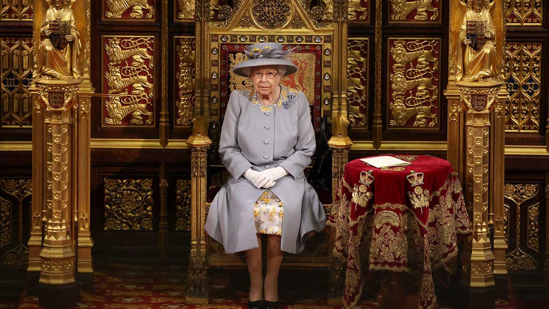 queen opening parliament alone