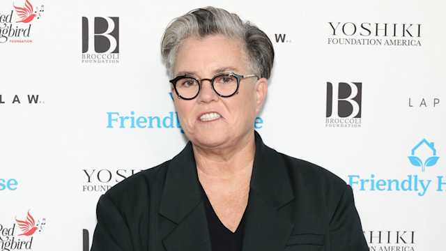 Rosie O'Donnell wearing a black suit jacket at the Beverly Hilton on October 28, 2023