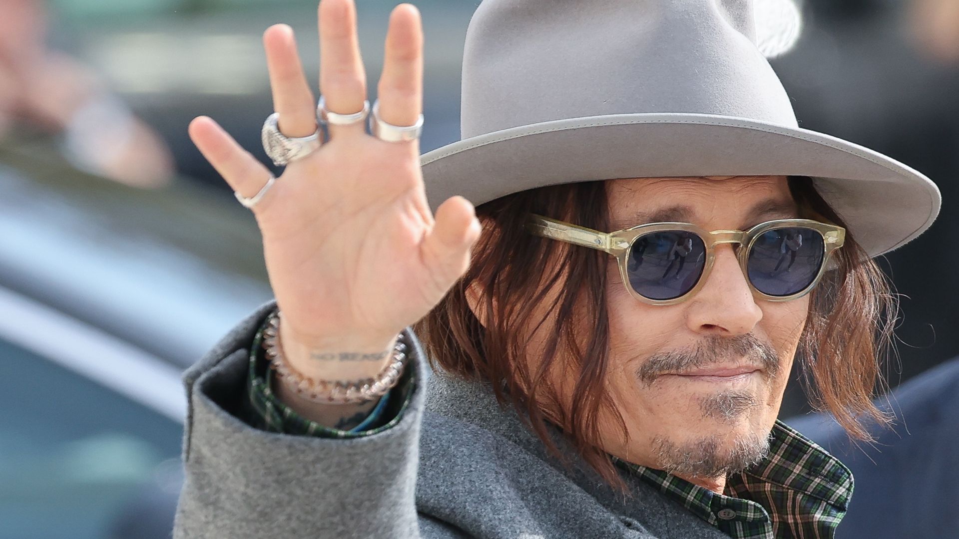 Johnny Depp attends the Christian Dior Womenswear Spring/Summer 2026 show as part of Paris Fashion Week on October 01, 2025 in Paris, France.