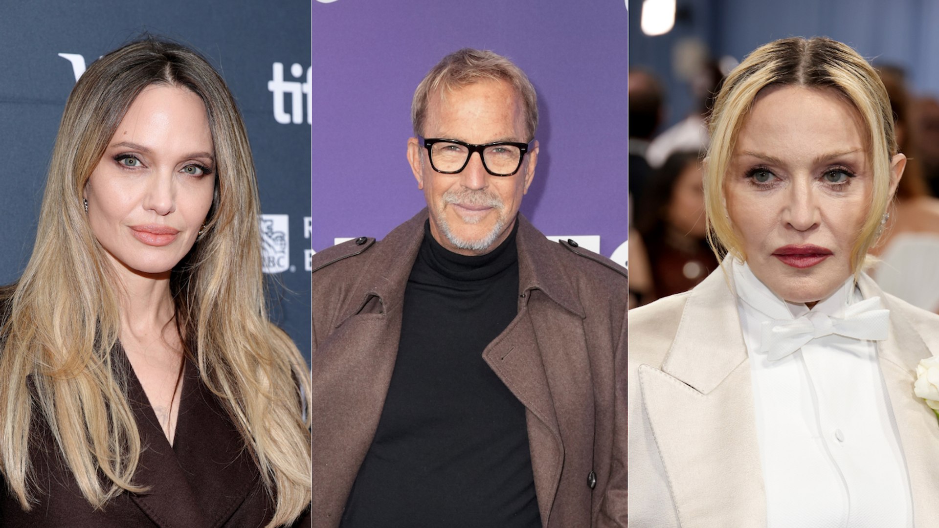 Angelina Jolie, Kevin Costner, Madonna