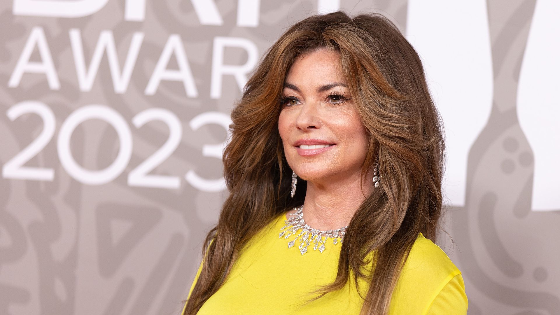 Shania Twain attends The BRIT Awards 2023  at The O2 Arena on February 11, 2023 in London, England