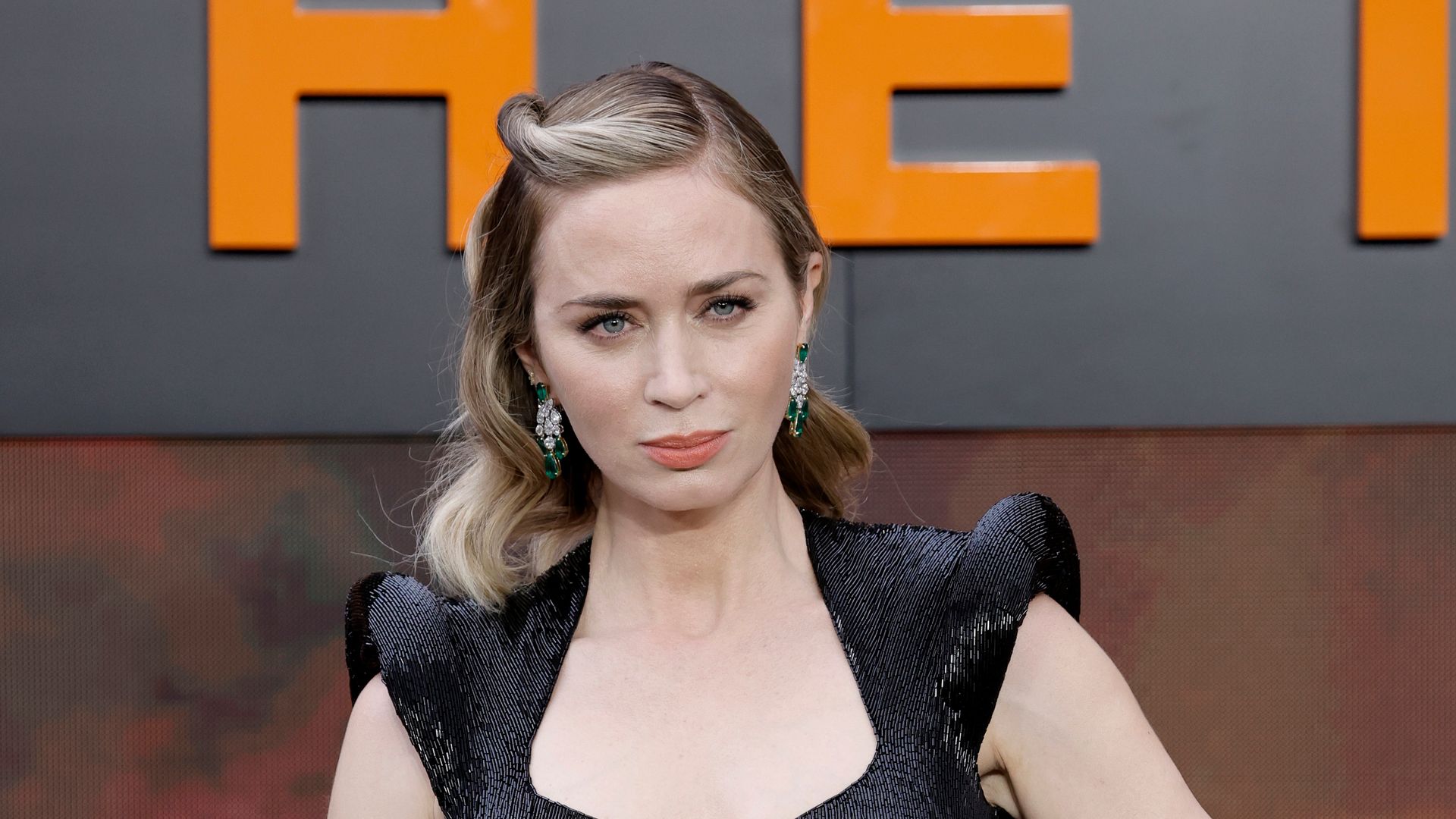 Emily Blunt attends the "Oppenheimer" UK Premiere at the Odeon Luxe Leicester Square on July 13, 2023 in London, England