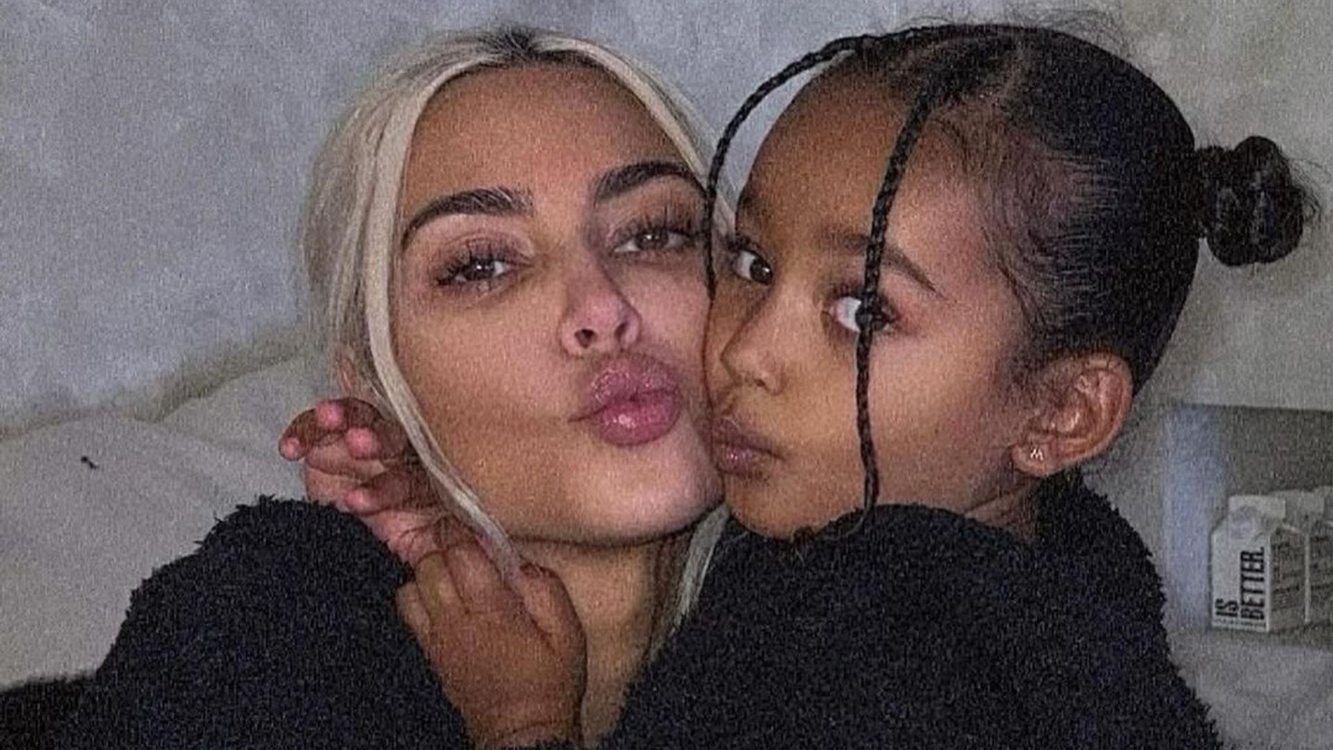 Kim Kardashian and her daughter Chicago 