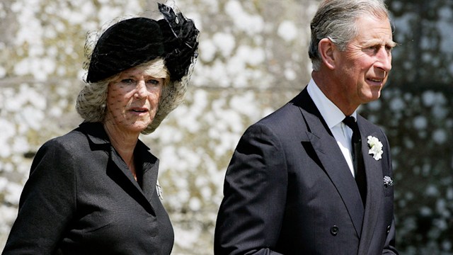 why charles and camilla didnt attend funeral