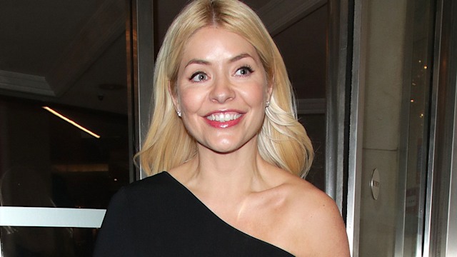 holly willoughby black mini dress