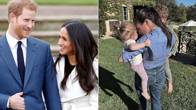 Harry and Meghan smiling 