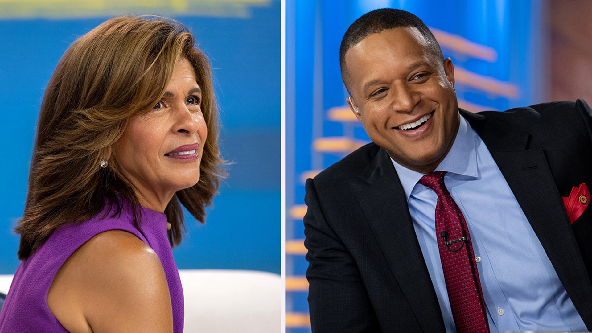 Hoda Kotb, Craig Melvin split image