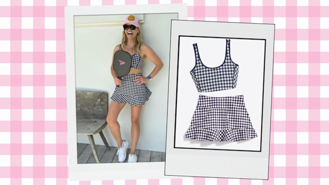 reese witherspoon draper james paddleball outfit.