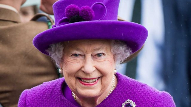 queen purple dress