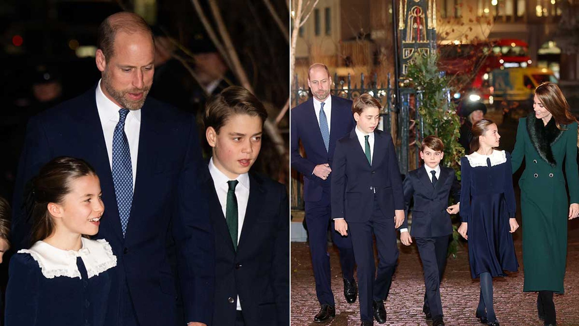 Royal children arrive