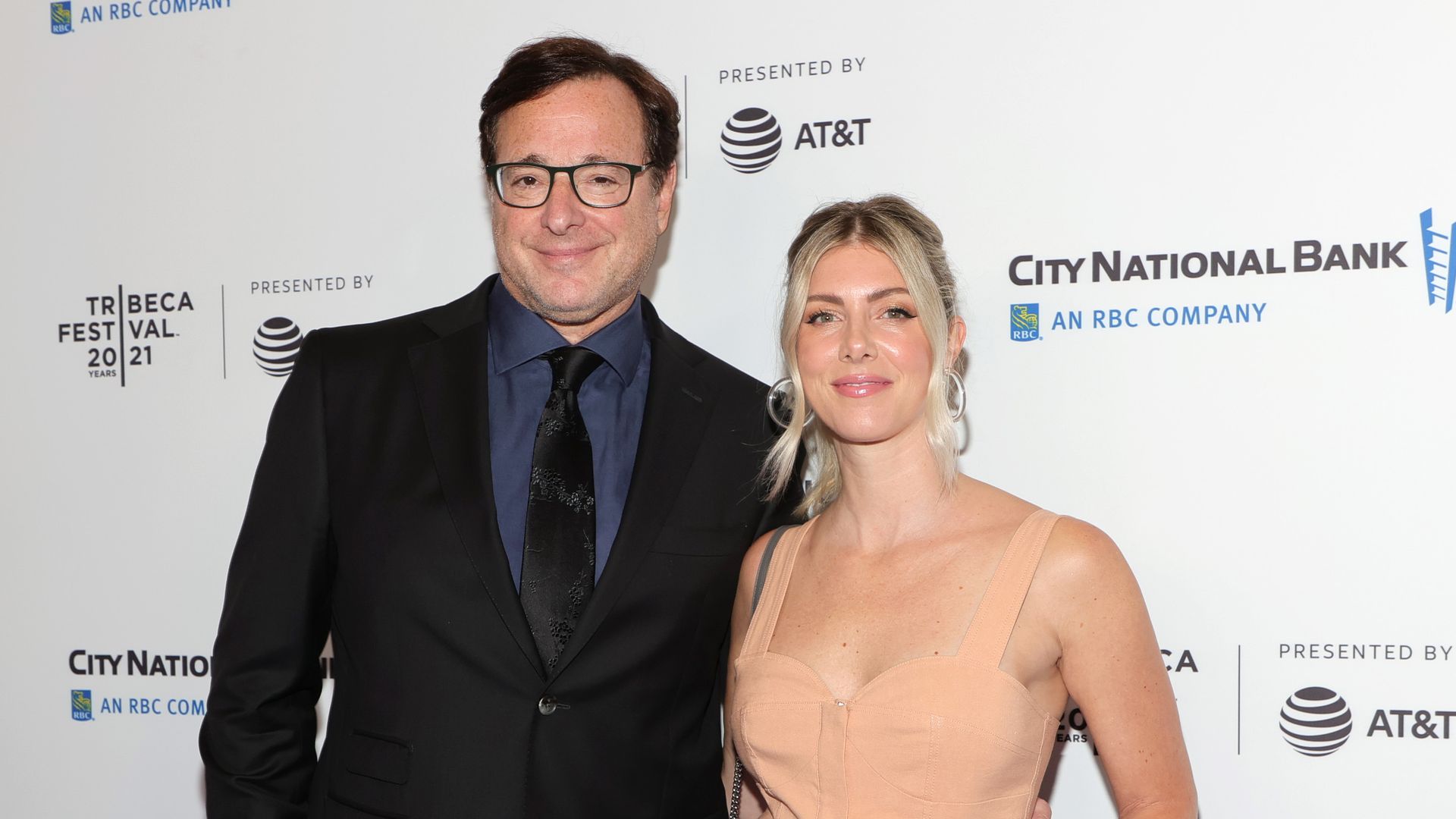 Bob Saget and Kelly Rizzo attend the "Untitled: Dave Chappelle Documentary" Premiere during the 2021 Tribeca Festival at Radio City Music Hall on June 19, 2021 in New York City