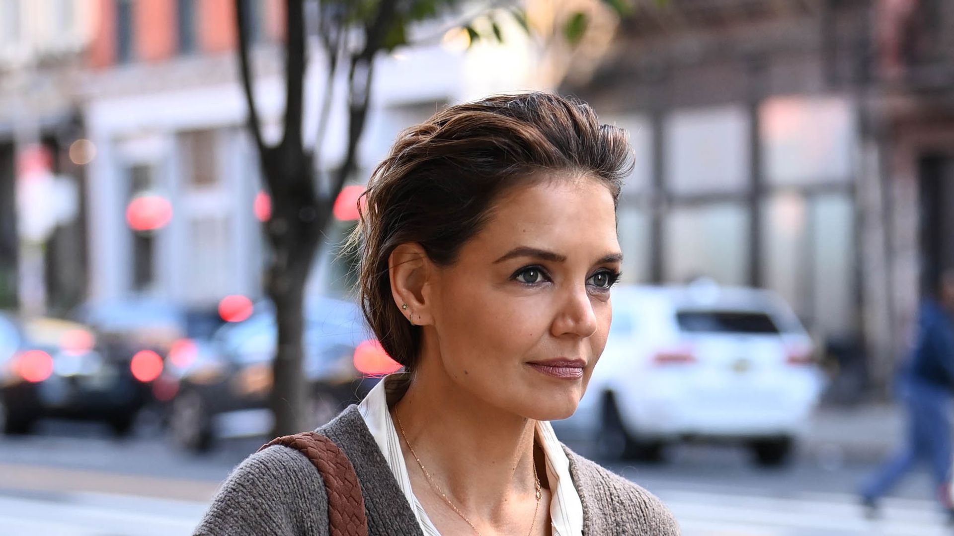 Katie Holmes stays on trend with statement-making cowboy boots — see photo