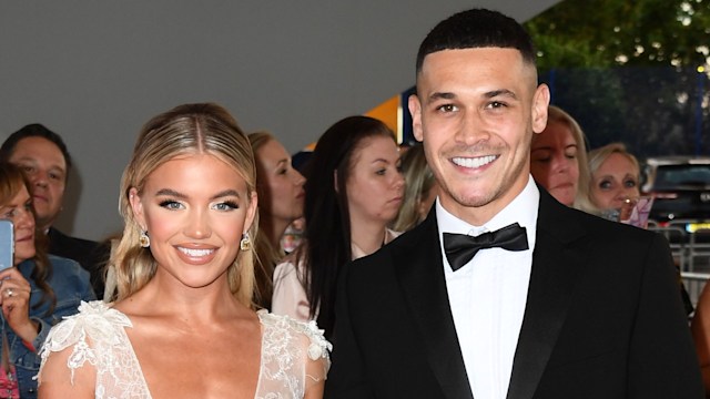 Molly Smith and Callum Jones attend the National Television Awards 2021 at The O2 Arena on September 09, 2021