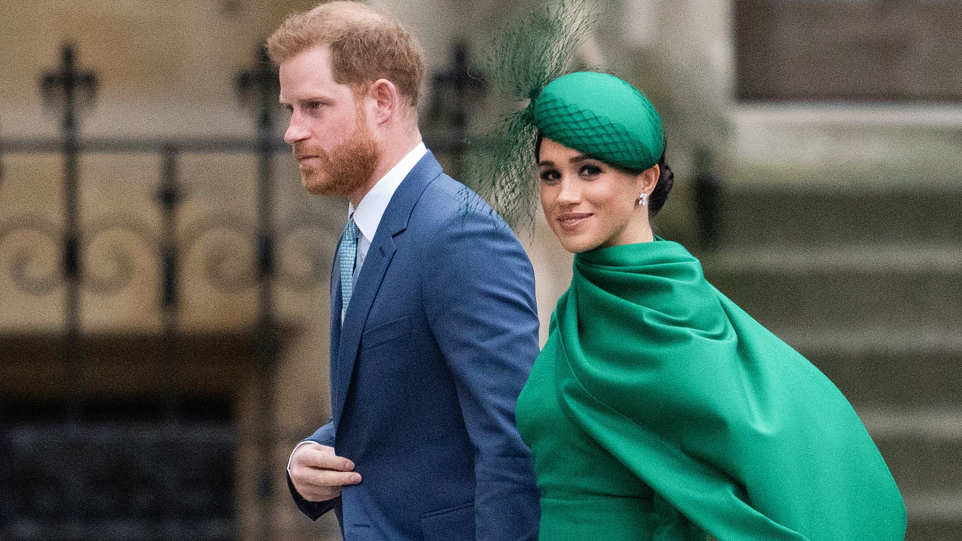 LONDON, ENGLAND - MARCH 09: Prince Harry, Duke of Sussex and Meghan, Duchess of Sussex attend the Commonwealth Day Service 2020 on March 09, 2020 in London, England. (Photo by Gareth Cattermole/Getty Images)