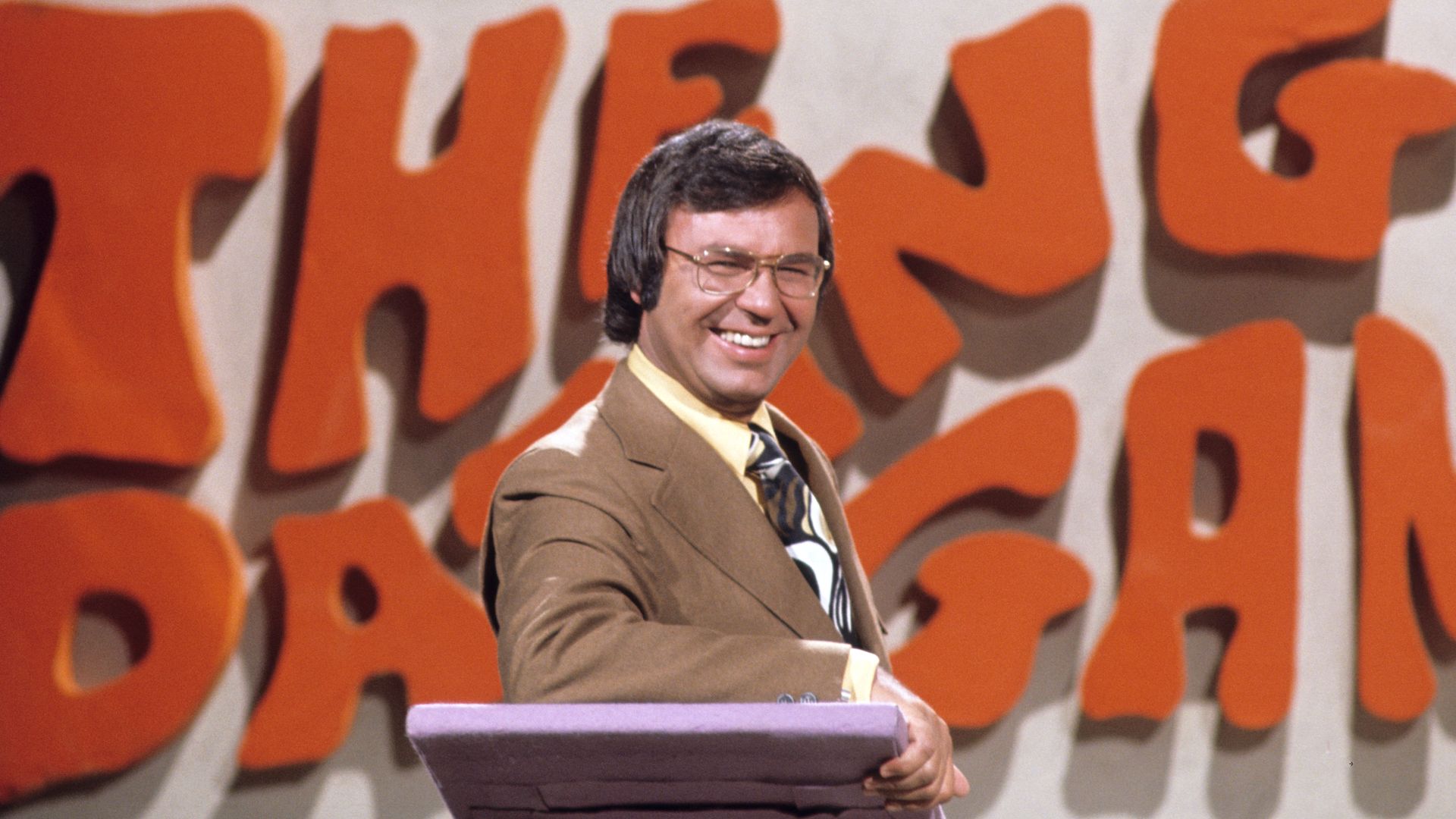 THE DATING GAME - Show Coverage - Airdate: September 7, 1972. (Photo by ABC Photo Archives/Disney General Entertainment Content via Getty Images)
HOST JIM LANGE