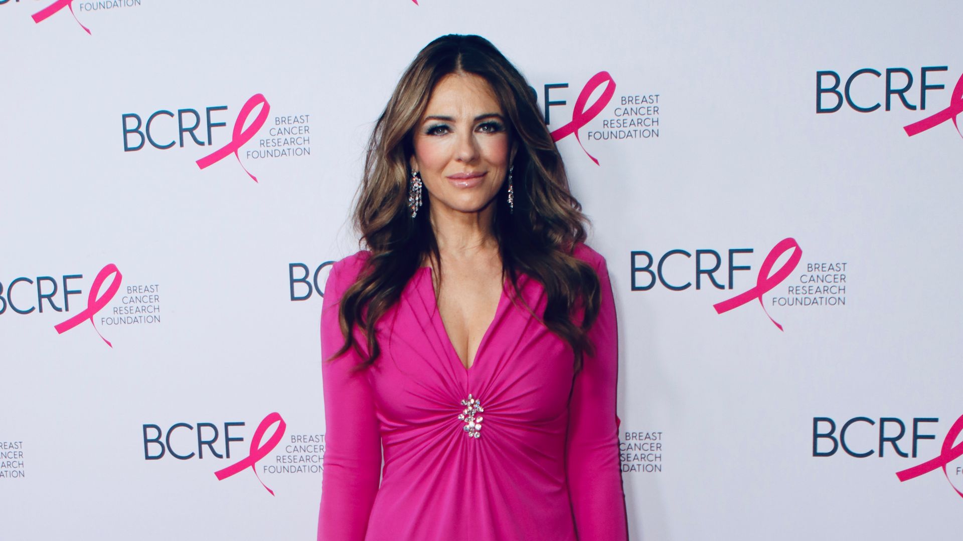 Elizabeth Hurley wows in pink gown as she leads star-studded BCRF red carpet