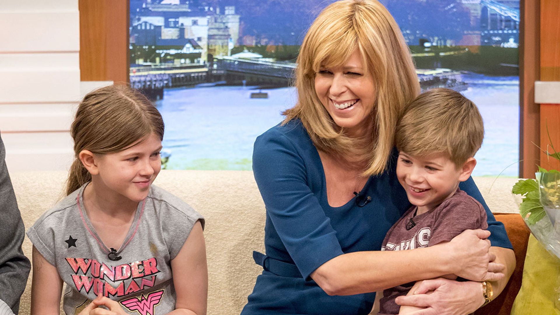 Kate Garraway's son suffers funny mishap during England football celebrations