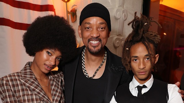 Willow Smith, Will Smith and Jaden Smith attend the Los Angeles Premiere of Columbia Pictures' "Bad Boys: Ride Or Die" After Party at the Sunset Tower Hotel on May 30, 2024 in Hollywood, California.