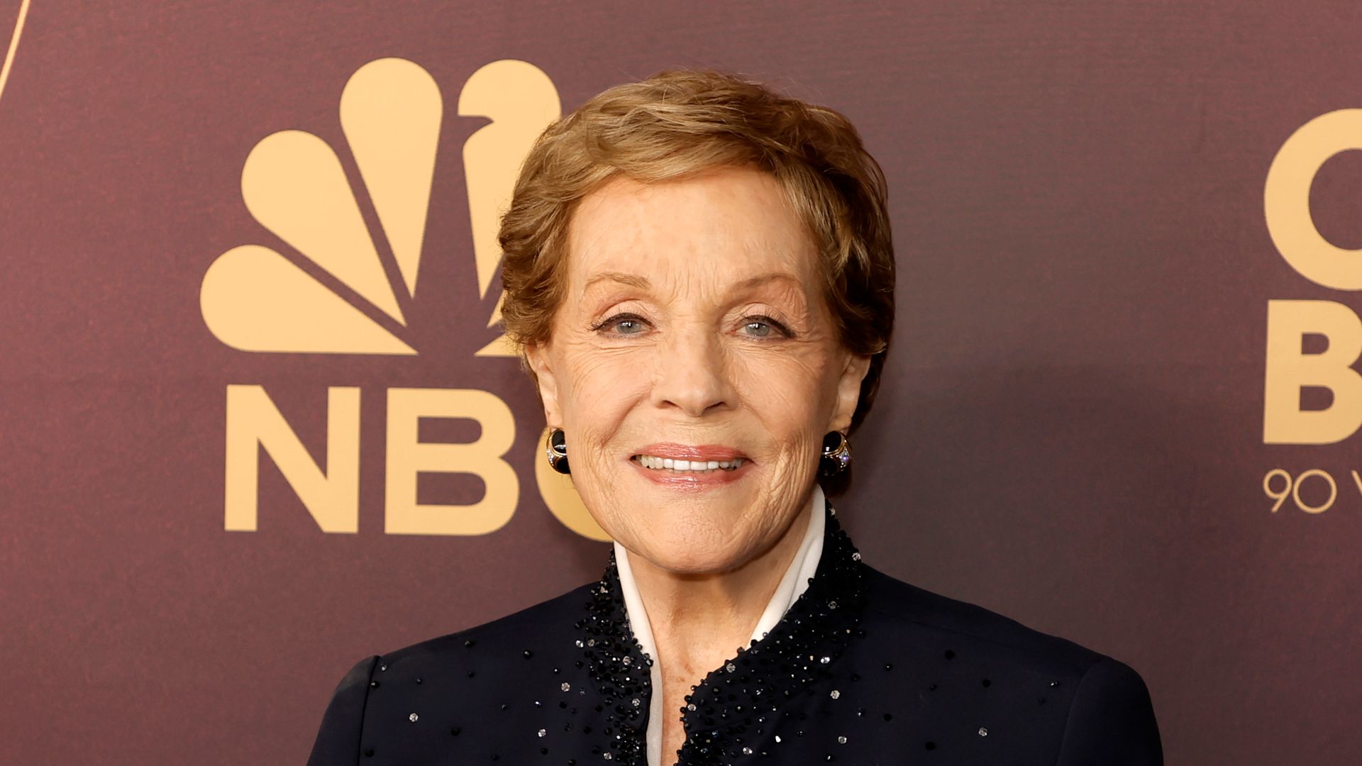 Julie Andrews arrives at NBC's "Carol Burnett: 90 Years Of Laughter + Love" Birthday Special at Avalon Hollywood & Bardot on March 02, 2023 in Los Angeles, California