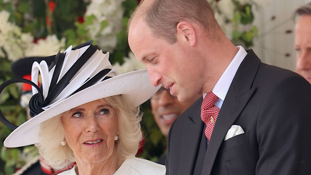 prince william chatting to queen camilla 