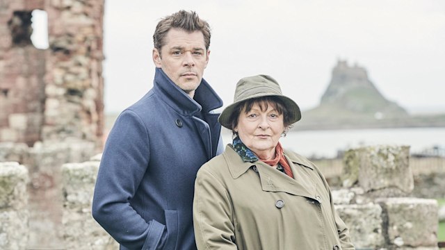 Kenny Doughty as DS Aiden Healy and Brenda Blethyn as DCI Vera Stanhope in Vera Christmas special 