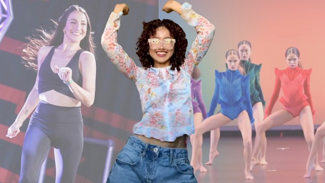 molly long, project 21 and naarjesse doing a tiktok dance