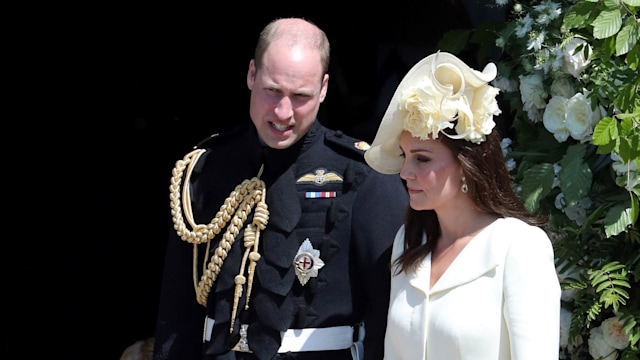 william kate george charlotte at harry and meghan's wedding