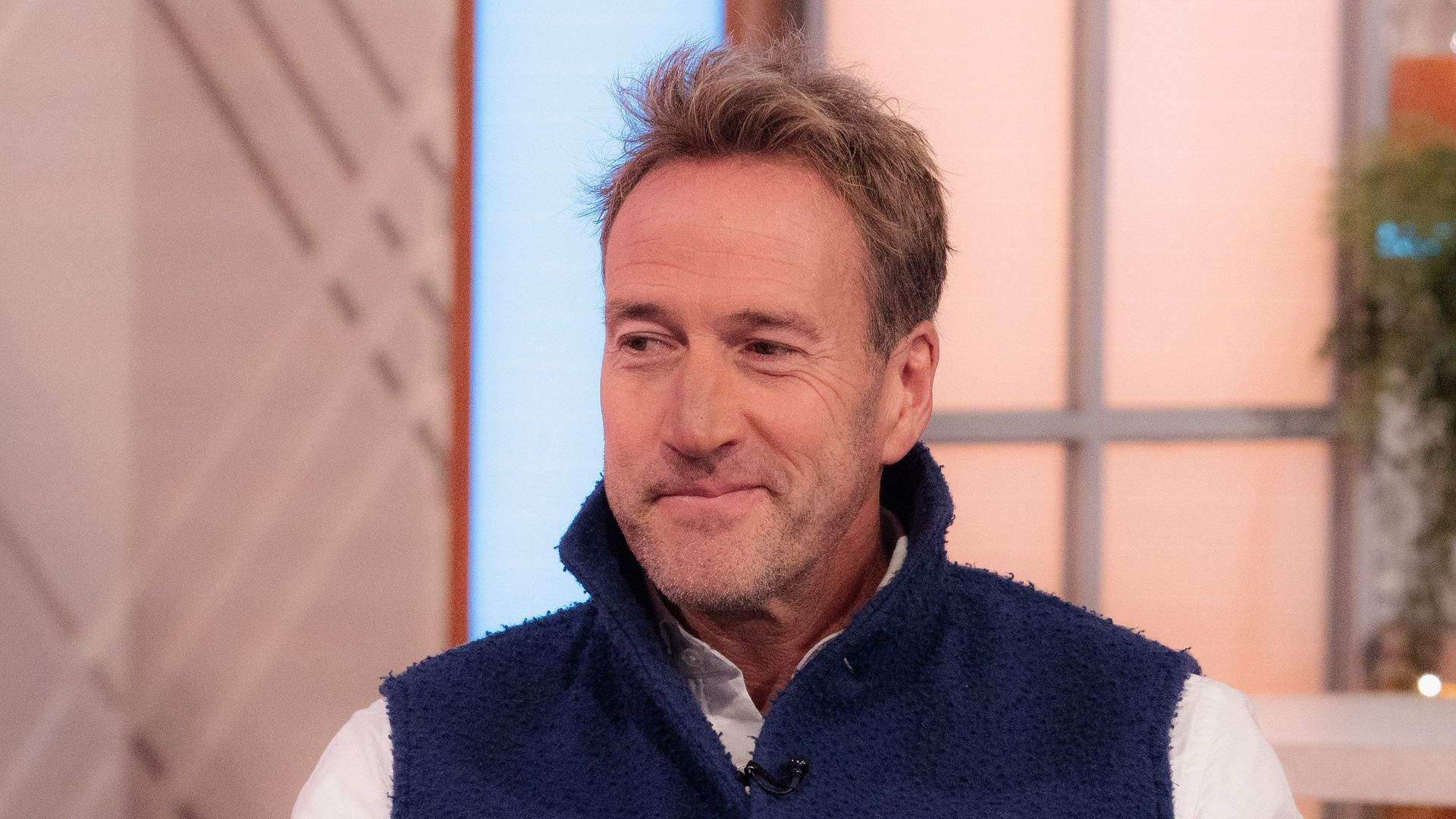 Ben Fogle on lorraine in navy gilet