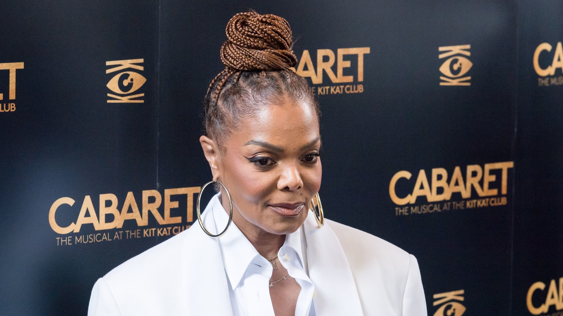 Janet Jackson arrives to attend the gala of Cabaret at the Kit Kat Club celebrating 1500th performance in London, United Kingdom on July 07, 2025