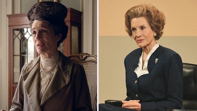 Harriet Walter in Downton Abbey and in Brian and Margaret