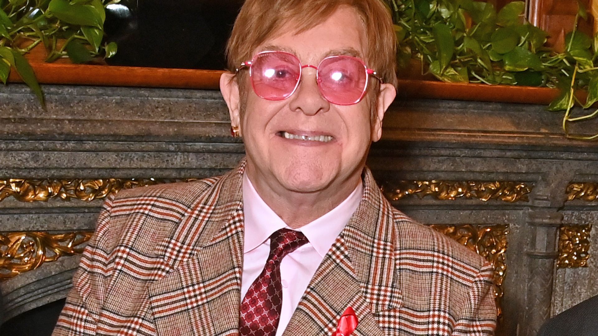 Elton John honoured by  All Party Parliamentary Group on HIV/AIDS at Speakers House 