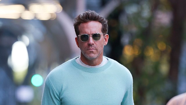 Ryan Reynolds seen in Tribeca on November 08, 2024 in New York City. 