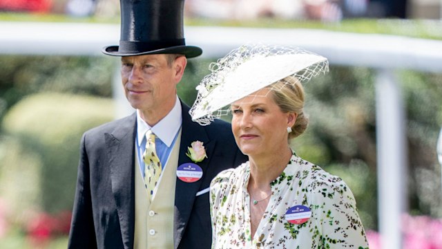 Prince Edward and Sophie arrive at Royal Ascot