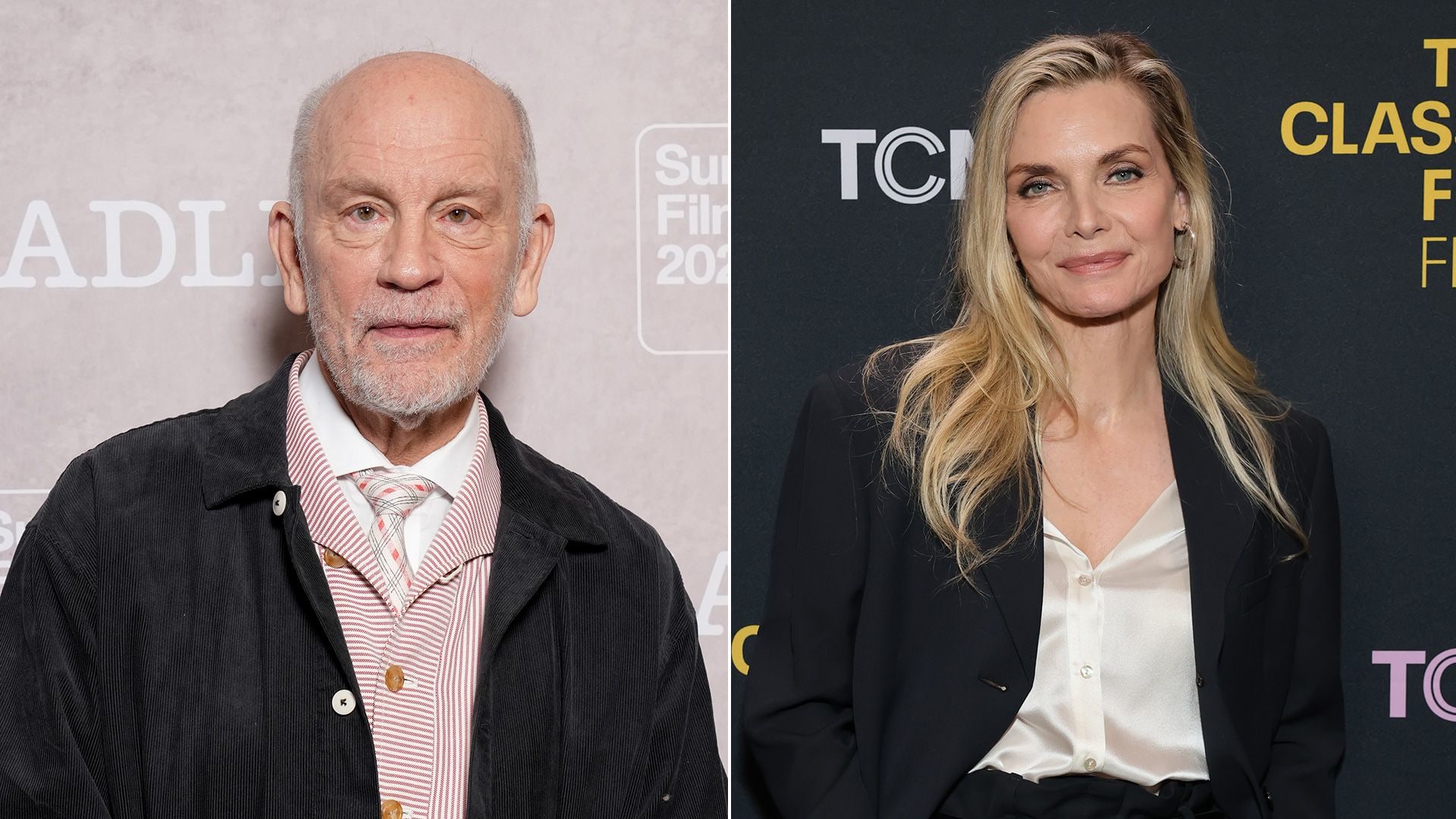 split photo of john malkovich and michelle pfeiffer