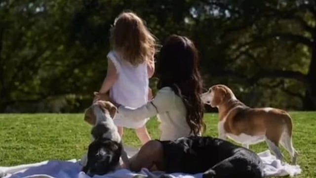 Princess Lilibet and Meghan Markle