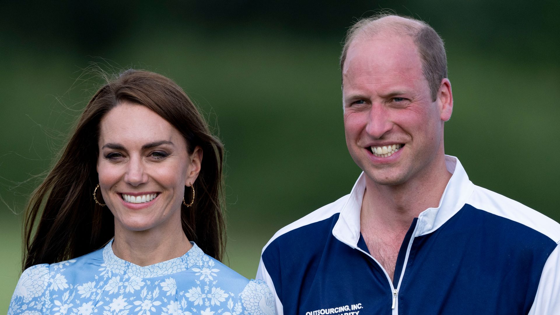 William and Kate at charity polo match, 2023
