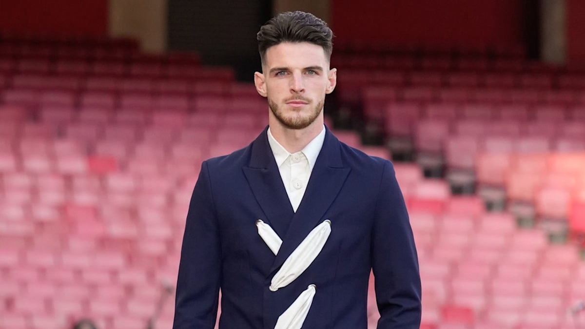 Declan Rice makes surprise runway debut at London Fashion Week