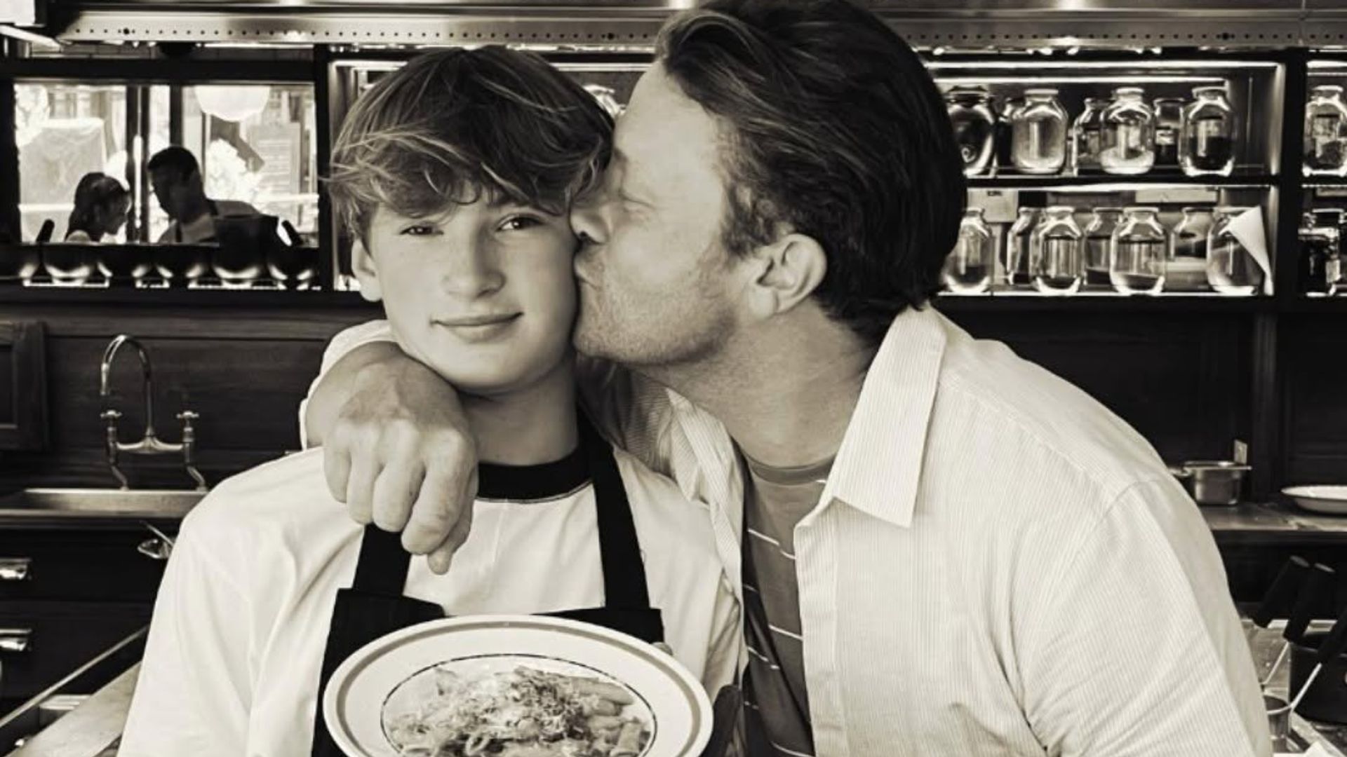 Jamie and Buddy Oliver