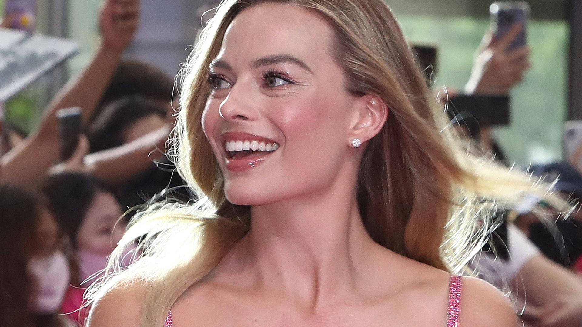 Margot Robbie attends the Seoul Premiere of "Barbie" on July 02, 2023 