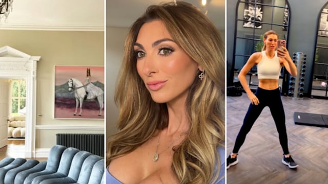 luisa zissman at pouting selfie and mirror selfie in the gym