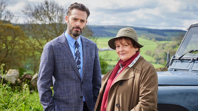 DAVID LEON as DI Joe Ashworth and BRENDA BLETHYN as DCI Vera Stanhope in Vera
