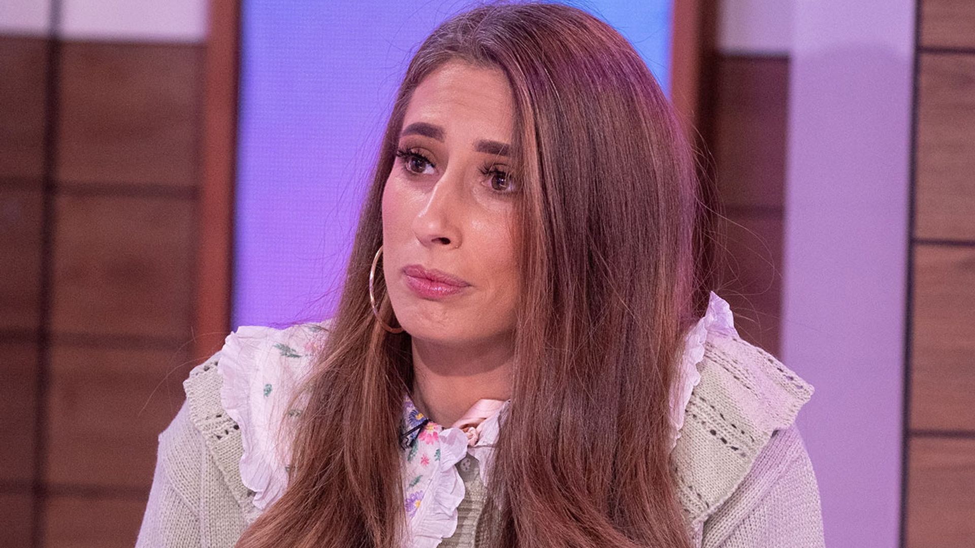 stacey solomon emotional