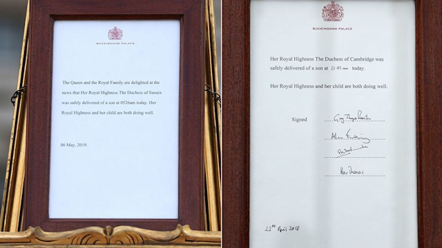 easel different royal baby