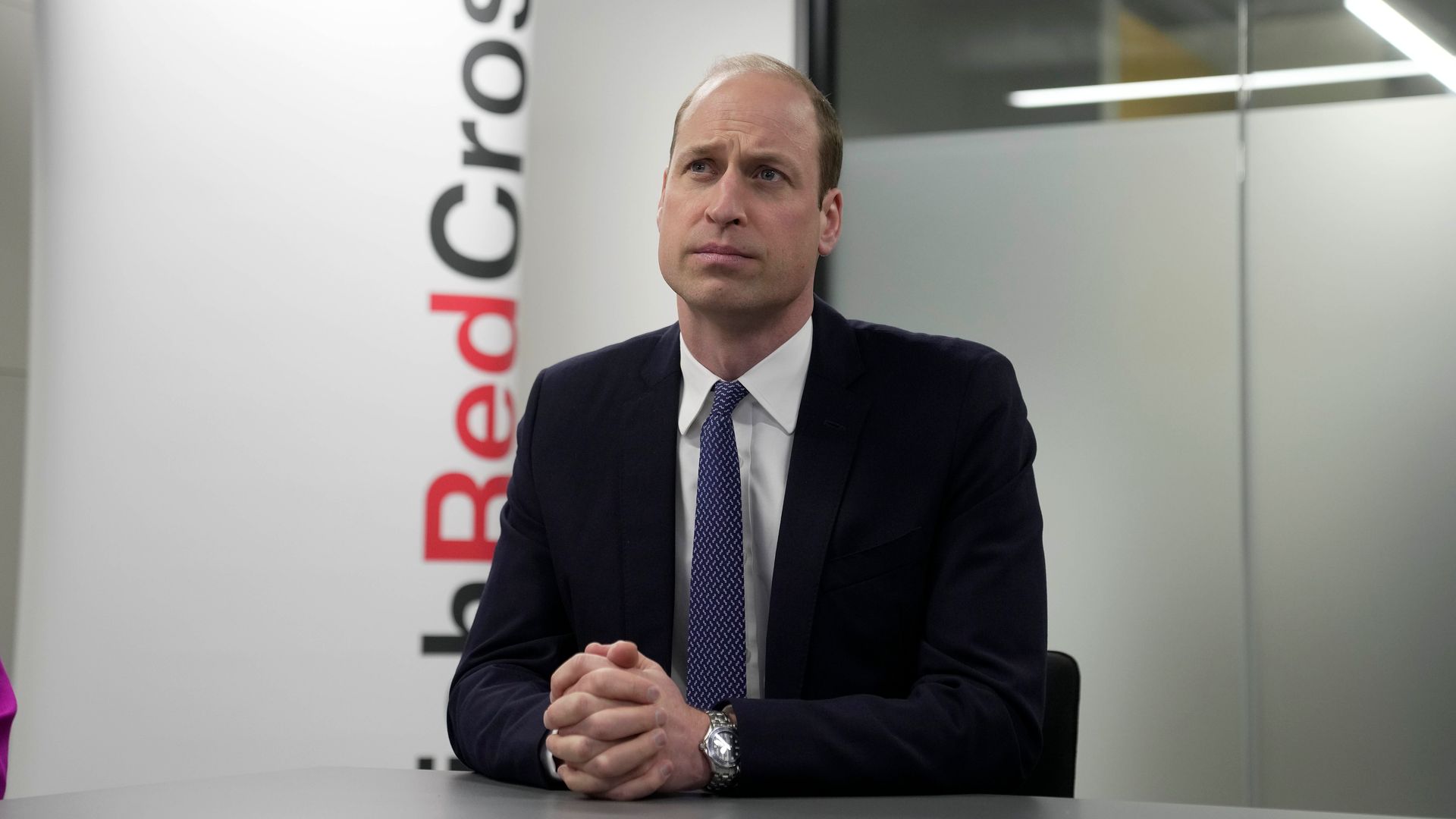 Prince William visits the British Red Cross HQ