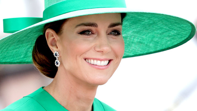 The Princess of Wales during Trooping the Colour last year